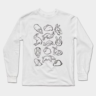 Schlafende Kaninchen Long Sleeve T-Shirt